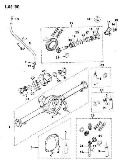 2011 Ram 1500 Seal, Pinion W/Slinger Diagram for 83503390