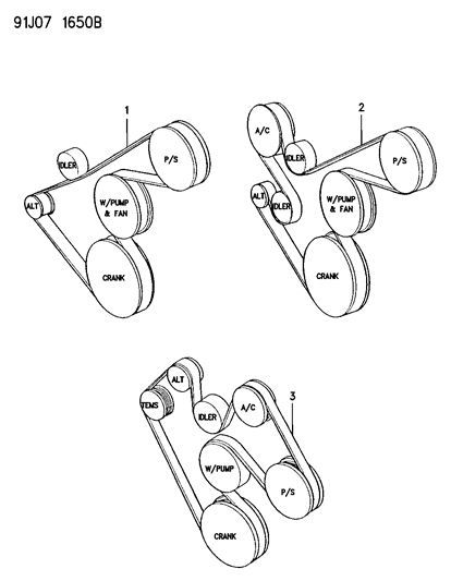 2013 Jeep Grand Cherokee Belt, Drive, 5.2L Engine Diagram for 53008744