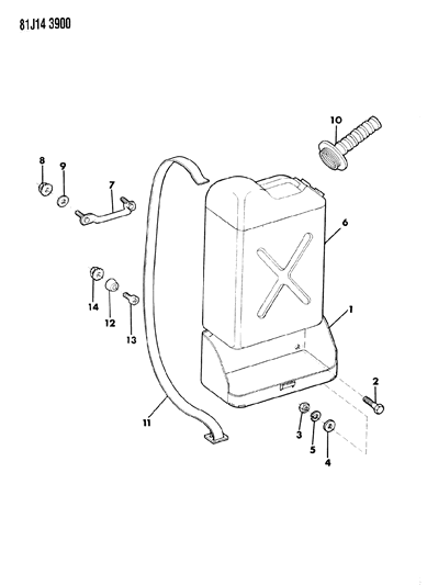 2009 Chrysler Sebring Bumper, Left Hand Drive Less Blackout Lights Diagram for J0968734