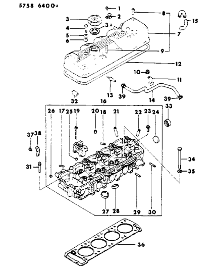 1991 Chrysler New Yorker Packing, Circular (Up To June 83) Diagram for MD072821