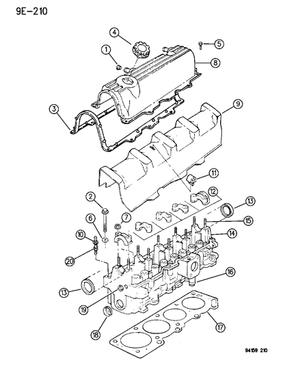 1994 Dodge Shadow Plug, Cylinder Head Core Hole Cup (1.25"Diameter) Diagram for 4556021