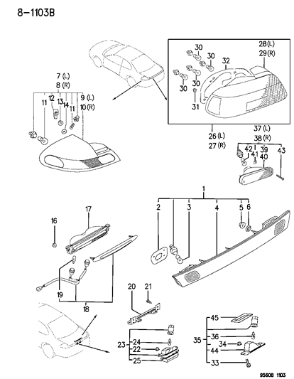 Bulb, Tail Lamp (Bead:Brown, 12V5W) Diagram for MS820080
