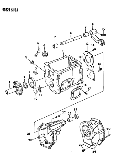 Cap, Countershaft Front Bearing Diagram for 4637689