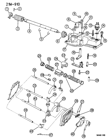 2015 Ram ProMaster 2500 Lever, Crossover, Outer Diagram for 4431854