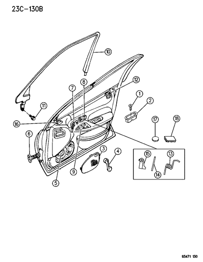 Cup, Door Pull Diagram for HE36MS6