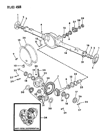 2017 Chrysler 200 Screw, Rear Axle Vent And Tee Mounting (Except Venezuela) Diagram for 4137696