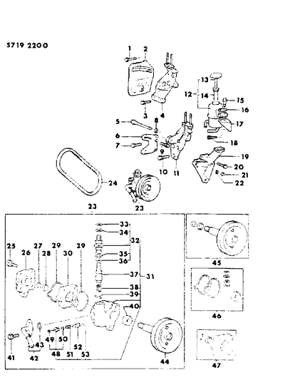 Snap Ring Q & K Engine Mh Series Diagram for MB351258