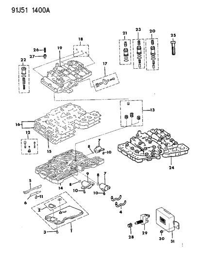 1993 Jeep Grand Cherokee Gasket Package, Oil Filter Diagram for 83504333