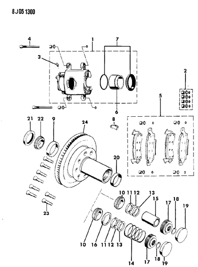 2011 Ram 1500 Nut And Pin Diagram for J4004816
