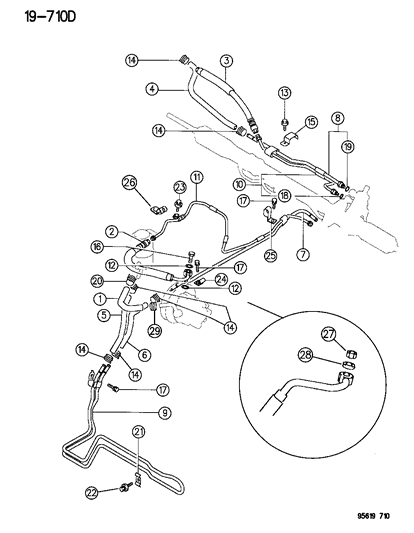 Screw And Washer Steering Line M6X16 Diagram for MS452332