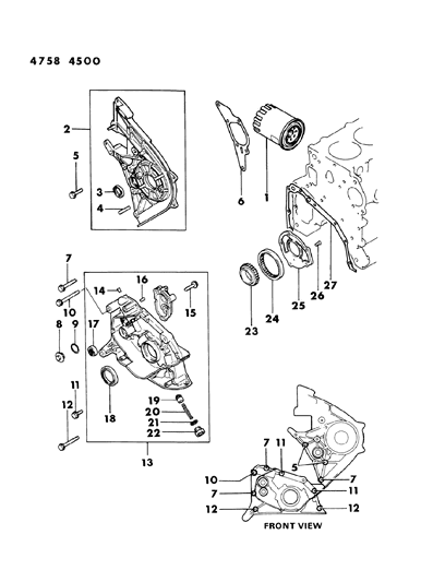 1984 Dodge Ram 50 Bolt, Flange (8X35 ) (Canada) Diagram for MF140231