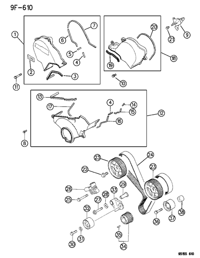 2018 Chrysler Pacifica Washer, Engine Front Mounting (Plain (10) ) Diagram for MF450006