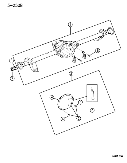 2014 Jeep Grand Cherokee Housing, Axle Diagram for 4882615