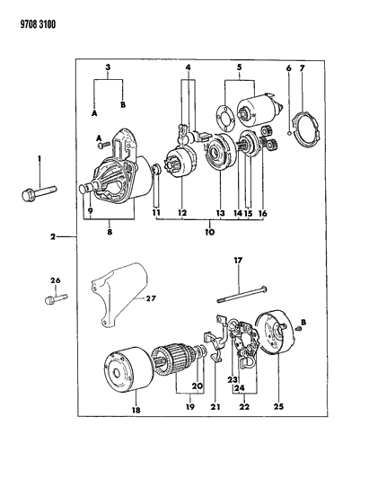 2011 Dodge Avenger Bolt, Flange (10X55) , Automatic Transmission Diagram for MF140270