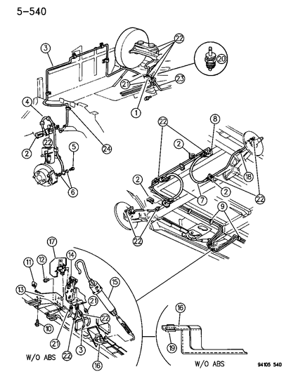 1994 Dodge Grand Caravan Valve Assembly, Height Sensing Brake Diagram for 4509054