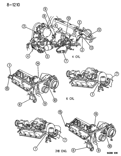 1990 Dodge Daytona Switch, Oil Pressure & Sending Unit (Use Insul. 4439081) Diagram for 53030494