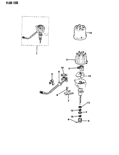 Rotor, Distribution Diagram for 33003389