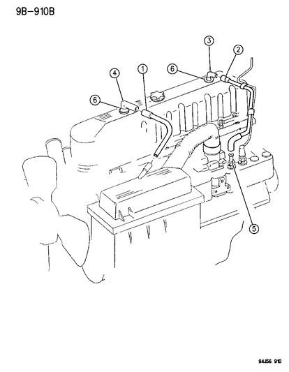 Tube Assembly, Ccv To Manifold Diagram for 53030728