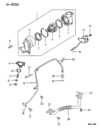 Washer, Exhaust Manifold (Plain 10) Dual Cam R - T Series Diagram for MD132933