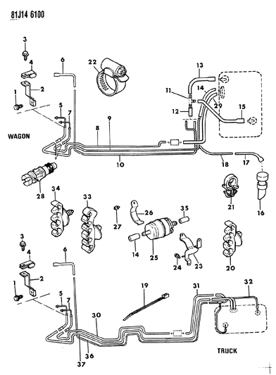 2023 Jeep Compass Ty - Straps, 6.75" Long (To Tie 1/16" To 2 1/8" Of Wire) Diagram for 56001144