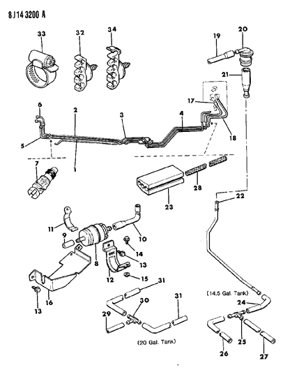 Hose, Rear Supply Tube To Filter Diagram for 53004014