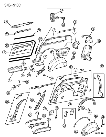 Nut And Washer Hexagon M6X1 Channel Upper Diagram for 6504423