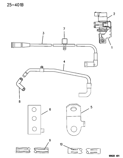 Harness Emission Control Vacuum Diagram for 4669362