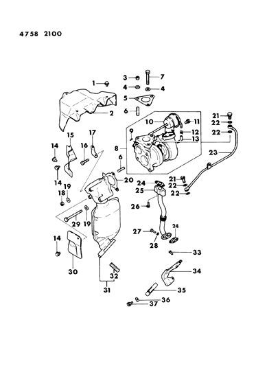 Bolt (10X31) Diagram for MD062961