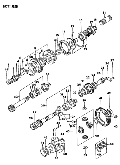 Seal Ring , (33) , Q, A Engine Diagram for MD707520