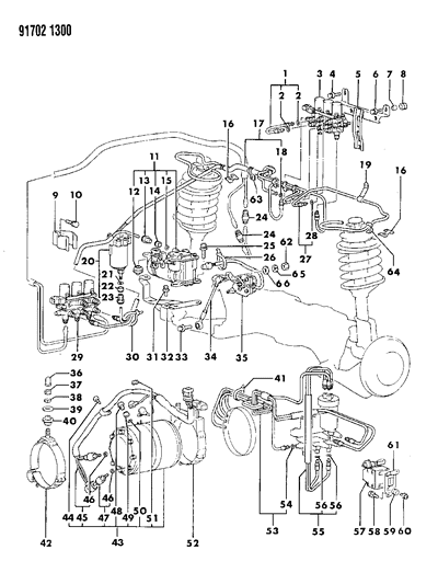 Washer, Spring (8) - California & High Alternator Diagram for MF450405