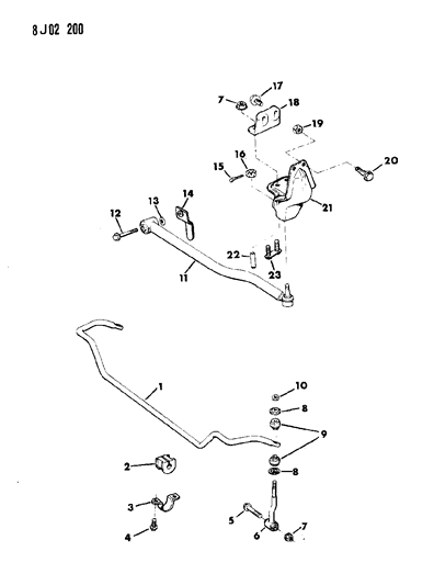 2024 Jeep Compass Cushion, Stabilizer Diagram for 52001144