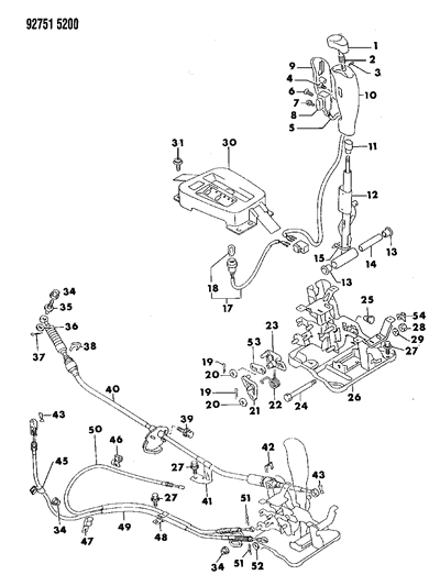 2000 Chrysler Grand Voyager Bushing, Gearshift Control Link Diagram for MB580253