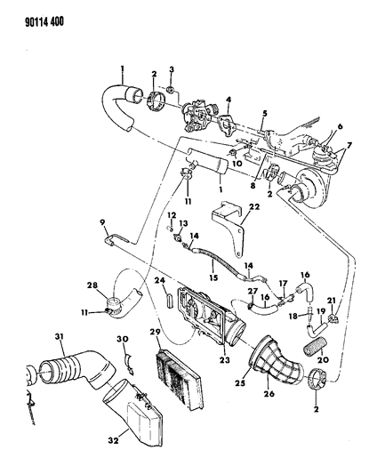 Gasket, Throttle Body To Intake Manifold Diagram for 4324426