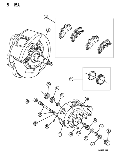 2011 Dodge Avenger Valve Assembly, Pressure Limiting W/ (R.W.A.L.) 199 4 Diagram for 56026775