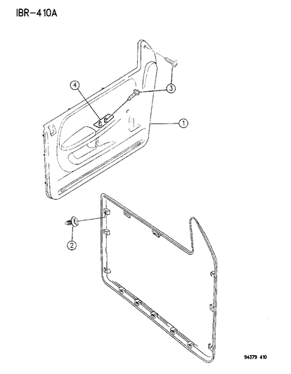 Panel, Door, Front Driver Side Diagram for JL43PB7