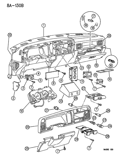 Clip, Speaker To Front Door Trim Panel Diagram for 6033255