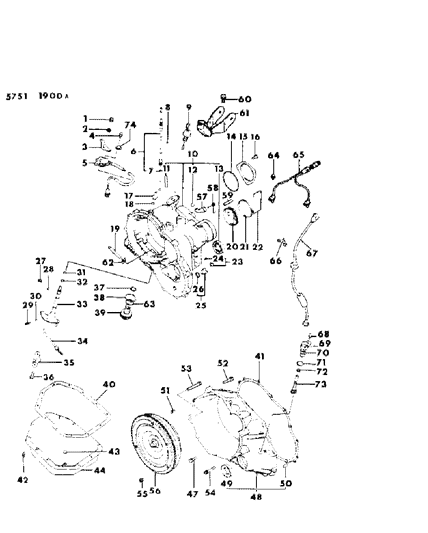Bolt, W/Washer , (6X16) Diagram for MB249413
