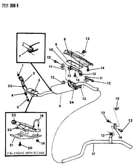 Pipe, Tail W/Resonator Diagram for 4301944