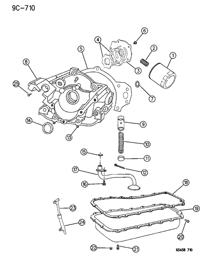 Screw, Cylinder Head Cover Attaching M6X1.00-17, Rear Diagram for 6502343