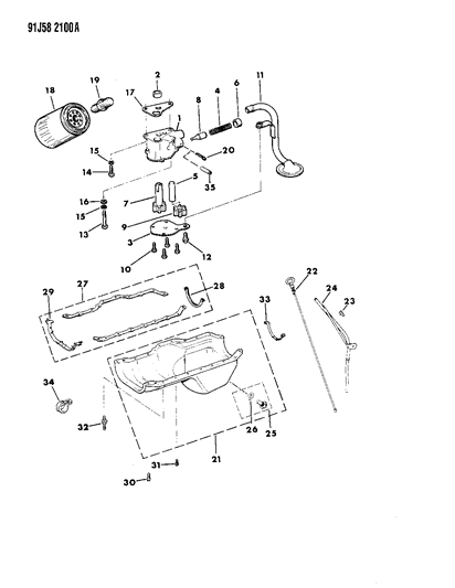 1993 Jeep Grand Cherokee Connector Diagram for 53007564