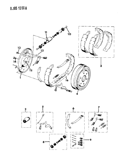 2011 Ram 1500 Adjuster Package Diagram for J8124513