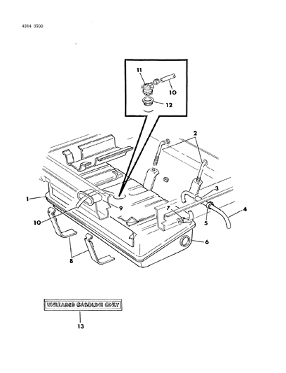 2021 Ram 2500 Grommet, Fuel Tank To Filler Tube Diagram for 4002010