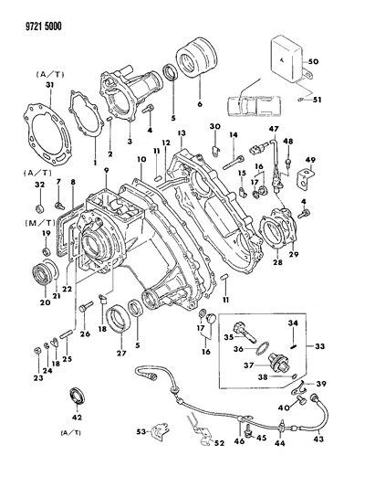 Plug And Gasket, Magnetic Drain Diagram for MB001265