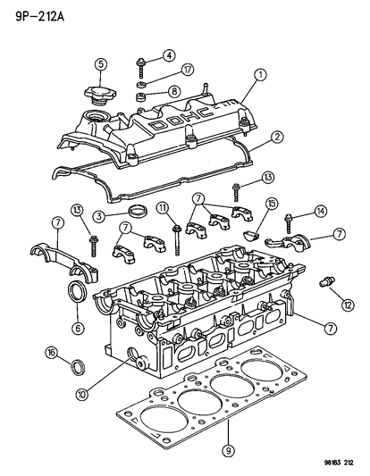 Gasket Spark Plug Well Diagram for 4667232