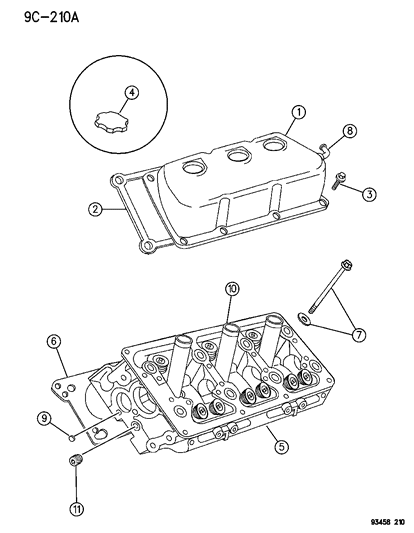 Screw, Cylinder Head Attaching M11X1.5X190 Diagram for 6503493