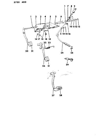 Pad, Brake Pedal, W/Automatic Transmission Diagram for MA152260