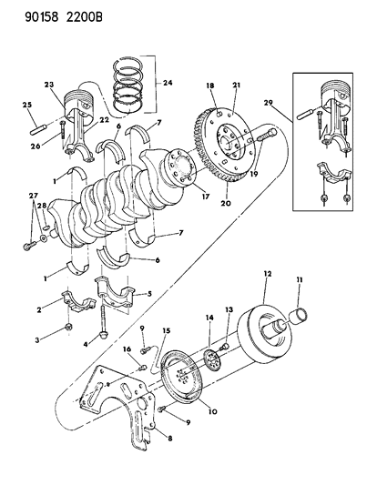 2023 Ram ProMaster 1500 Converter, Torque W/Edf Injected Engine Diagram for 4471967