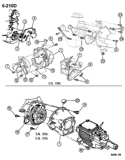 Screw And Washer, Cylinder Block To Clutch Housing 7/16-14X2 Diagram for 6028758