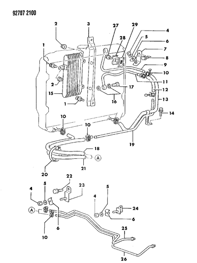 2005 Chrysler Pacifica Bolt, Oil Filer W/Washer (8X20) Dual Cam Diagram for MF243651