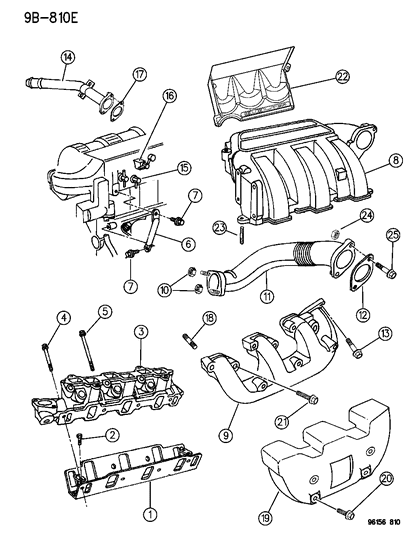Gasket, Intake Manifold To Heater Hose Tube Diagram for 4621967